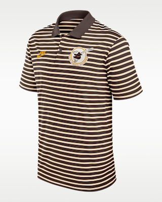 Мужские  San Diego Padres Cooperstown Striped Victory Nike Dri-FIT MLB Polo