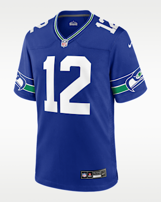 Мужские джерси 12th Fan Seattle Seahawks Nike NFL Game Football Jersey для футбола
