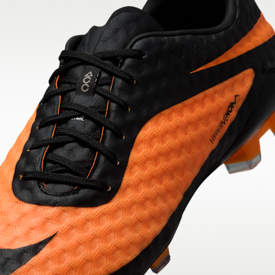 나이키 하이퍼베놈 팬텀 RGN SE '브라이트 시트러스' 천연 잔디 로우 탑 클리트 축구화