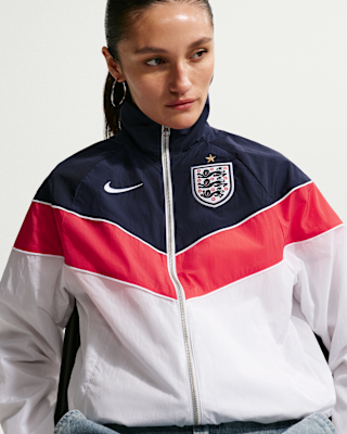Женская куртка England Windrunner Nike Soccer UV Woven для бега