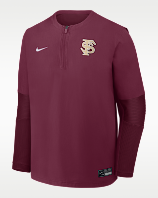 Florida State Dugout Men's Nike Dri-FIT College 1/4-Zip Long-Sleeve Windshirt