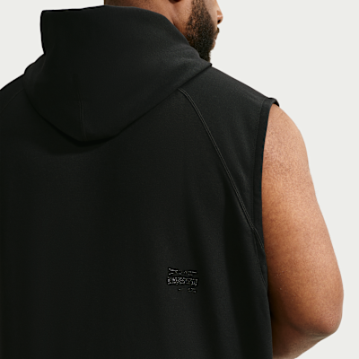 Nike N.A.C. Dri-FIT Fleece Kolsuz Kapüşonlu Erkek Antrenman Üstü görsel 7
