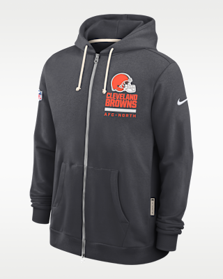Мужское худи Cleveland Browns Utility Player Sideline Nike Dri-FIT NFL Full-Zip Hoodie