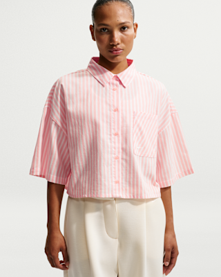 Nike Sportswear Chill Poplin Women's Oversized Striped Top