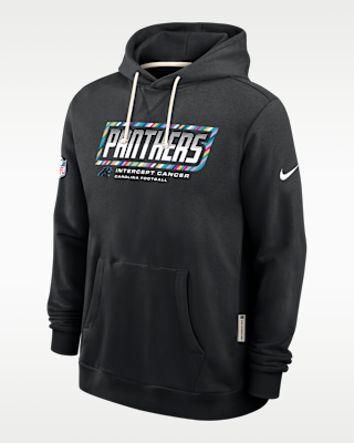 Мужское худи Carolina Panthers Crucial Catch Sideline Standard Issue Nike Dri-FIT NFL Pullover Hoodie
