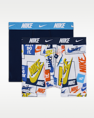 Подростковые  Nike Big Kids' Dri-FIT Printed Boxer Briefs (2-Pack)