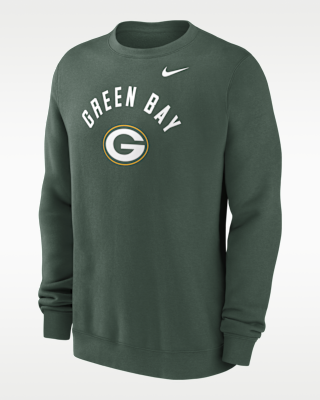 Мужские Green Bay Packers Club Nike NFL Pullover Crew