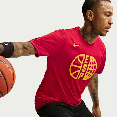 Nike Spain Practice Nike Dri-FIT Erkek Basketbol Tişörtü görsel 3