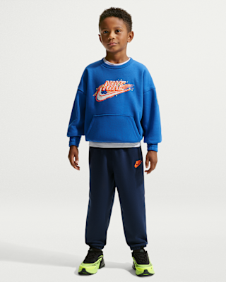 Детские Nike Sportswear Little Kids' Snow Motion Fleece Crew 2-Piece Set