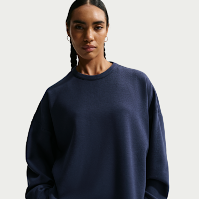Nike 24.7 ImpossiblySoft Dri-FIT Bol Kesimli Crew Yakalı Kadın Üstü