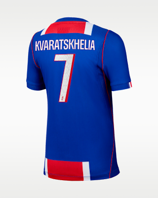Детские джерси Khvicha Kvaratskhelia Paris Saint-Germain 2026/27 Stadium Home Big Kids' Nike Dri-FIT Soccer Jersey