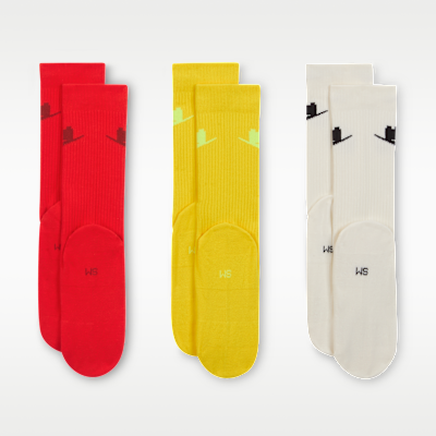 Meias de cano médio Nike x LEGO® Everyday Essentials (3 pares)