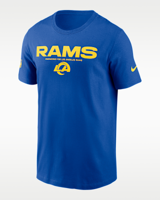 Мужская футболка Los Angeles Rams Sideline Team Issue Nike Dri-FIT NFL