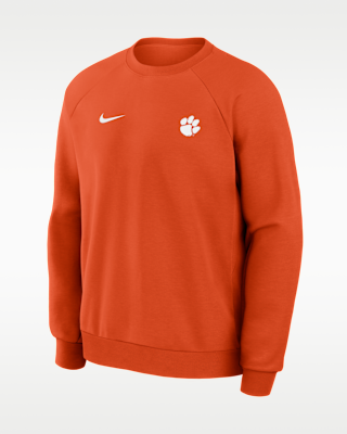 Мужские Clemson Premium Performance Nike Dri-FIT College Pullover Crew