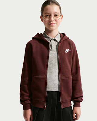 Детское худи Nike Sportswear Club Big Kids' Fleece Full-Zip Hoodie