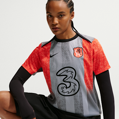 Chelsea F.C. Academy Pro SE Women's Nike Dri-FIT Football Pre-Match Short-Sleeve Top