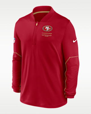 Мужские  San Francisco 49ers Sideline Nike Dri-FIT NFL 1/2-Zip Top