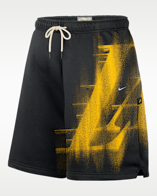 Мужские шорты Los Angeles Lakers Standard Issue Nike Fleece Basketball Shorts для баскетбола