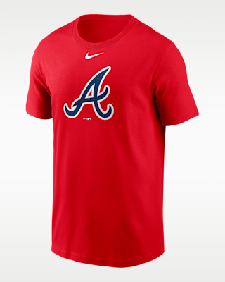 Мужская футболка Atlanta Braves Fuse Large Logo Nike MLB