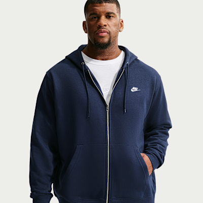 Nike Club Tam Boy Fermuarlı Fleece Erkek Kapüşonlu Üstü görsel 6