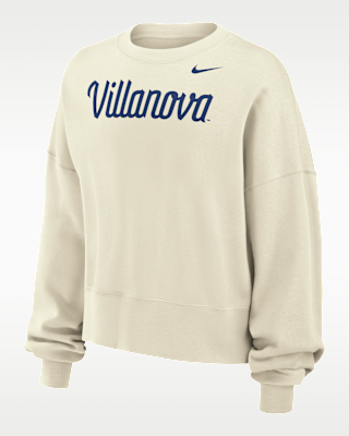 Женский свитшот Villanova Wildcats Phoenix Fleece Nike Football Crew-Neck для футбола