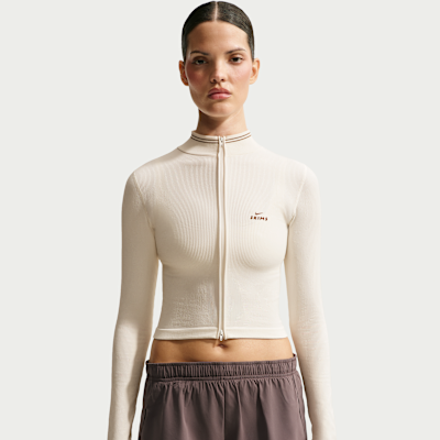 NIKE公式】NikeSKIMS Ribbed Seamless ウィメンズ クロップド 