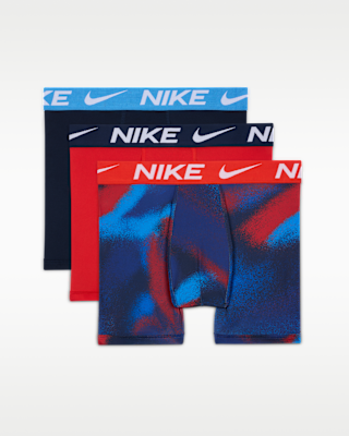 Подростковые  Nike Big Kids' Dri-FIT Micro Print Boxer Briefs (3-Pack)