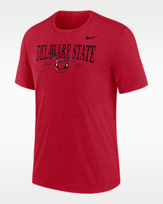 Мужская футболка Nike College (Delaware State University) Tri-Blend Short-Sleeve