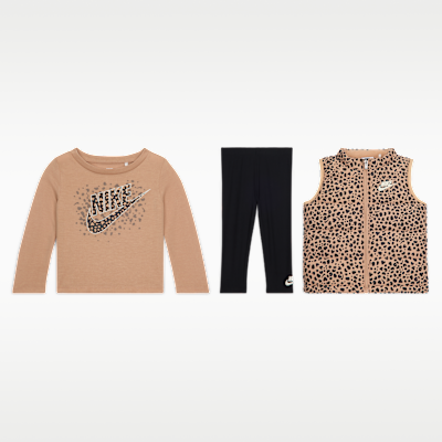 Trojdílná souprava Nike Wild Warmth s vestou pro kojence (12–24 měsíců)