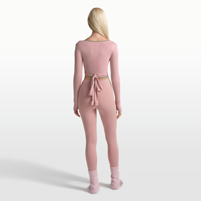 Haut cache-cœur à manches longues NikeSKIMS Stretch Knit pour femme