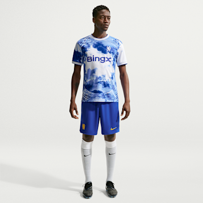 Nike Chelsea FC Nike Dri-FIT Maç Öncesi Erkek Futbol Üstü görsel 4