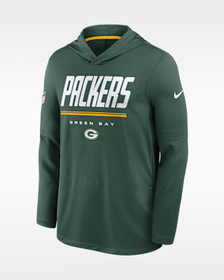 Мужские  Green Bay Packers Sideline Nike Dri-FIT NFL Long-Sleeve Hooded Top