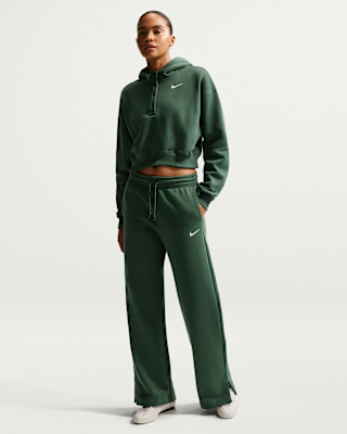 Женские Nike Sportswear Phoenix Fleece High-Waisted Wide-Leg Pants