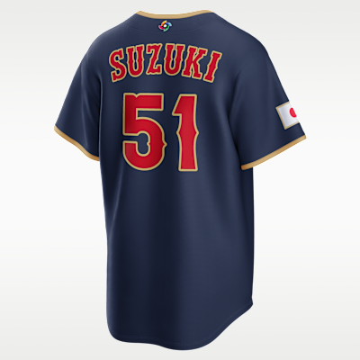 Seiya Suzuki Japan National Baseball Team 2026 World Baseball Classic Men's Nike Stadium Jersey