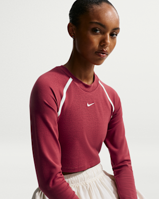 Женские тайтсы Nike Sportswear Tight Long-Sleeve Cropped Top