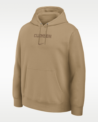 Мужское худи Clemson Washed Club Nike College Pullover Hoodie