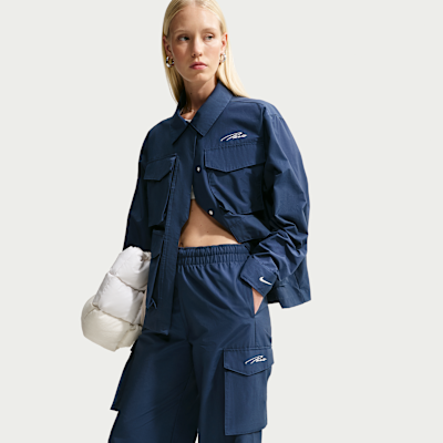Nike Paris Saint-Germain Everything Wovens Deplasman Nike Sportswear Kadın Orta Yüksek Belli Kargo Futbol Eşofman Altı görsel 4