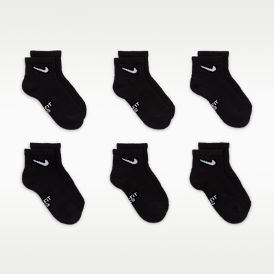Nike Dri-FIT Performance Basics Little Kids' Quarter Socks (6 Pairs)