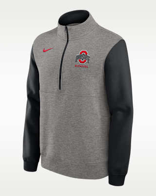 Мужские  Ohio State Club Nike College 1/2-Zip Crew
