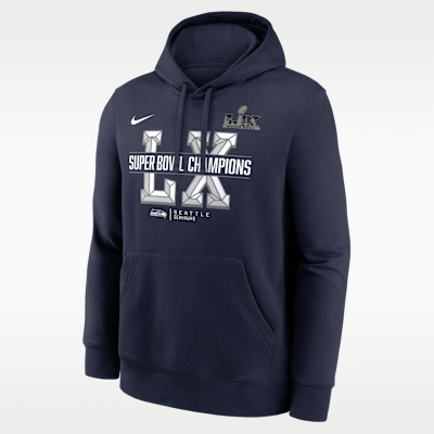 Sudadera con gorro sin cierre Nike de la NFL para hombre Seattle Seahawks Super Bowl LX Champions Sacrifice