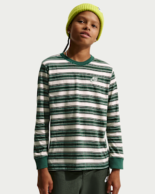 Детская футболка Nike Sportswear Big Kids' Long-Sleeve