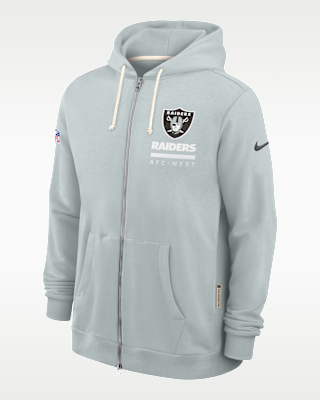 Мужское худи Las Vegas Raiders Utility Player Sideline Nike Dri-FIT NFL Full-Zip Hoodie