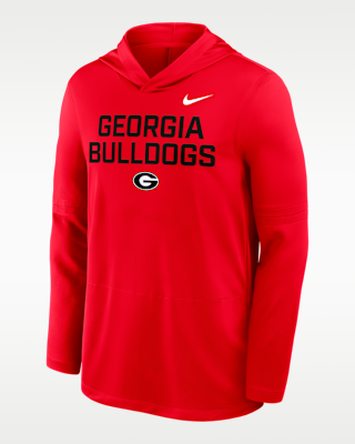 Мужские  Georgia Sideline Nike Dri-FIT College Long-Sleeve Hooded Top