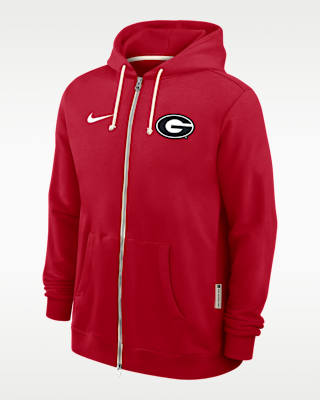 Мужское худи Georgia Sideline Nike Dri-FIT College Full-Zip Hoodie