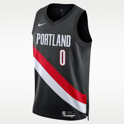 Damian Lillard Portland Trail Blazers Icon Edition Men's Nike Dri-FIT NBA Swingman Jersey