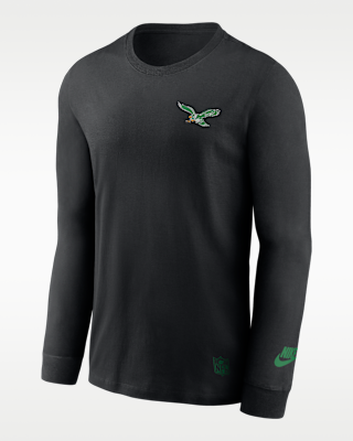 Мужская футболка Philadelphia Eagles Double Rewind Nike Dri-FIT NFL Long-Sleeve