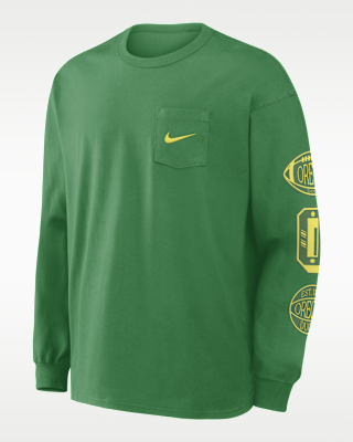 Мужская футболка Oregon Academic Max90 Pocket Nike College Long-Sleeve