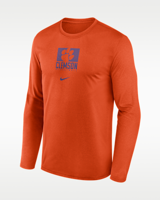 Мужская футболка Clemson Courtside Nike Dri-FIT College Long-Sleeve
