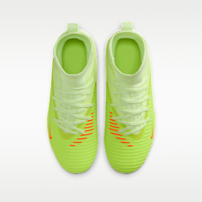 Tacos de fútbol para terrenos múltiples para niños grandes Nike Jr. Phantom 6 High Club