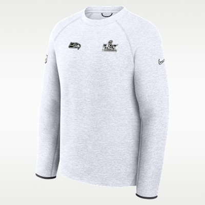 Seattle Seahawks Super Bowl LX Opening Night Tech Fleece Men's Nike NFL Pullover Crew